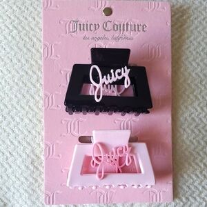 🌻Juicy Couture Set Of 2 Claw Clips/ Multi
